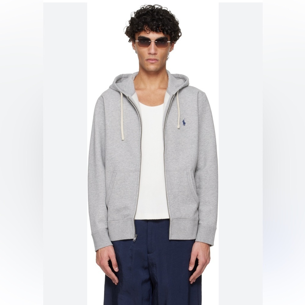 Polo Ralph Lauren Gray Zip-Up Hoodie  🐴